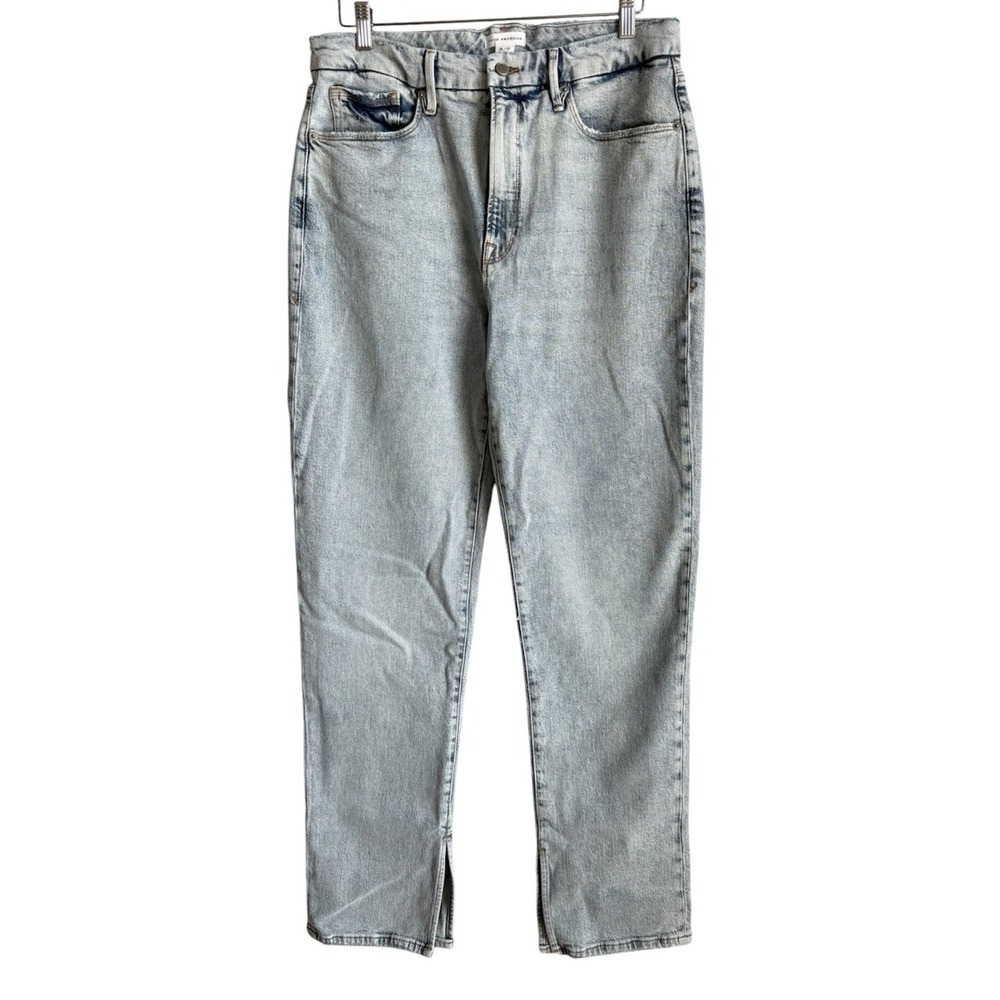 Good American Vintage 90s Straight Leg Jeans Patchwork Pocket Grunge Indie 12/31